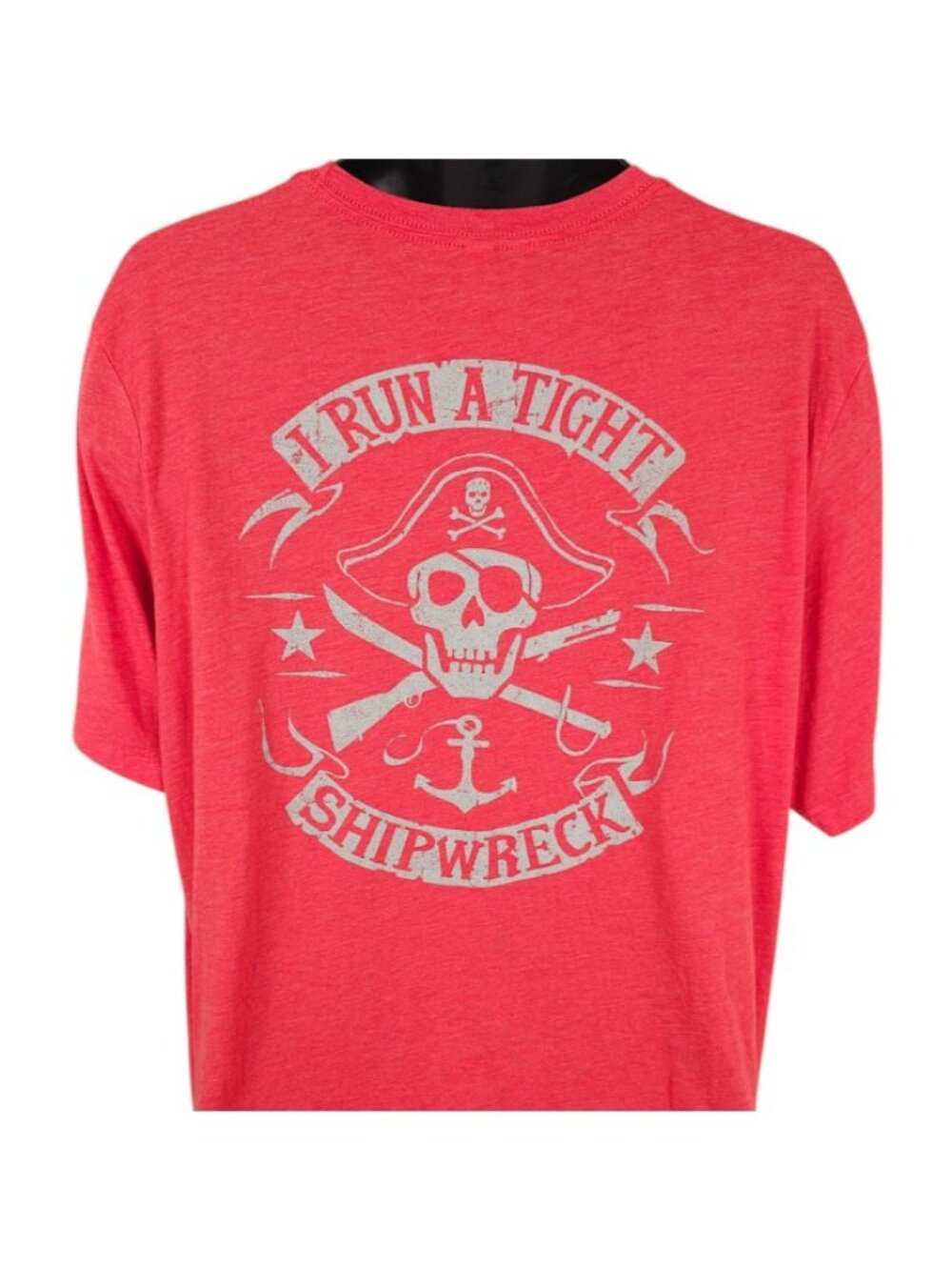 Pirate T Shirt Mens Size 2XL Red I Run A Tight Shipwreck Nine Line Apparel